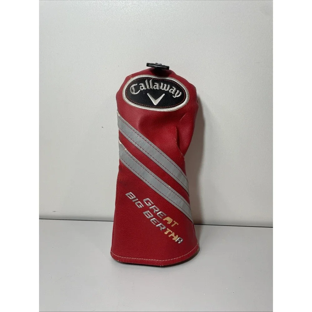 Callaway‎ Great Big Bertha Fairway Wood Head Cover Adjustable Tag Red